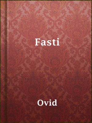 cover image of Fasti